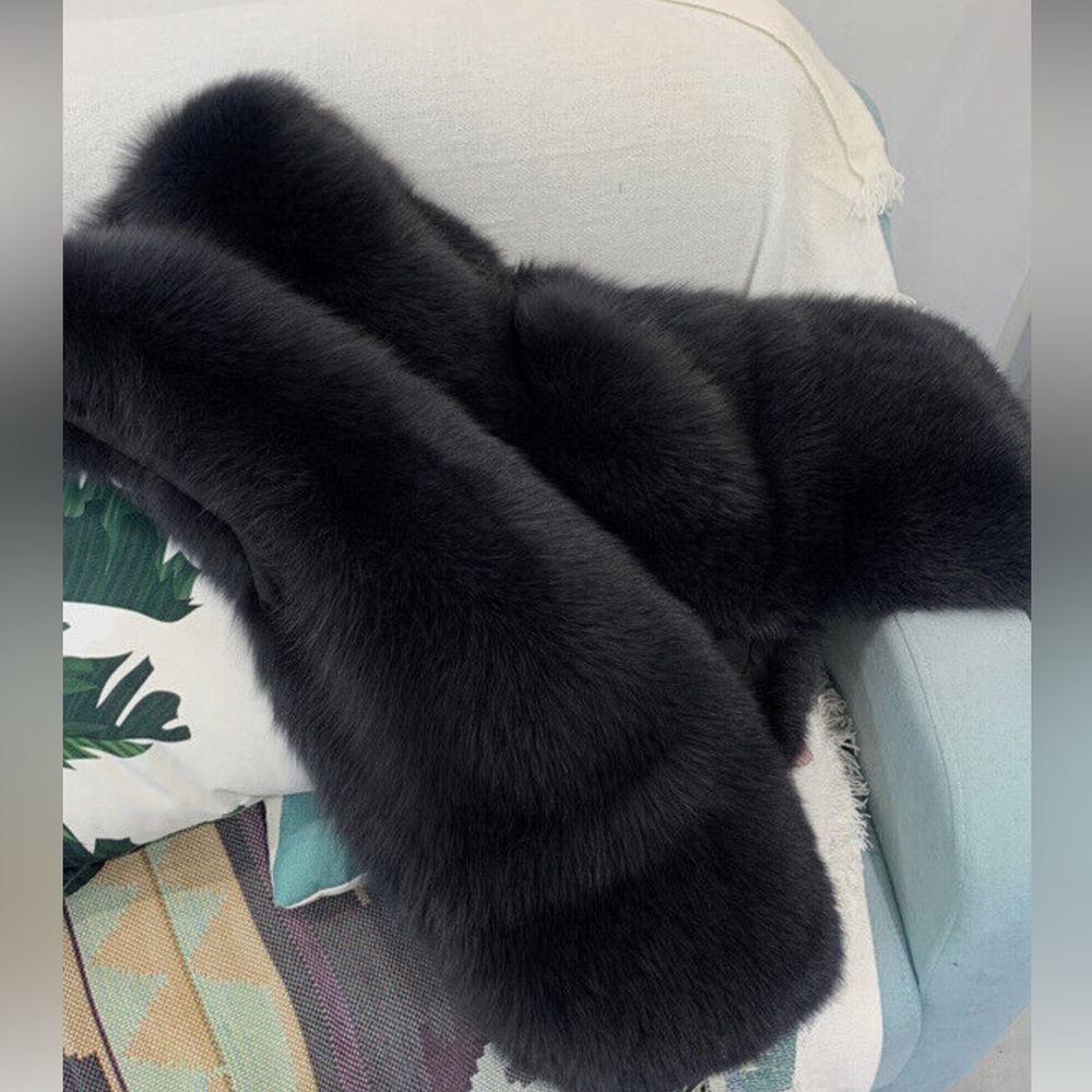 Faux fox fur vest